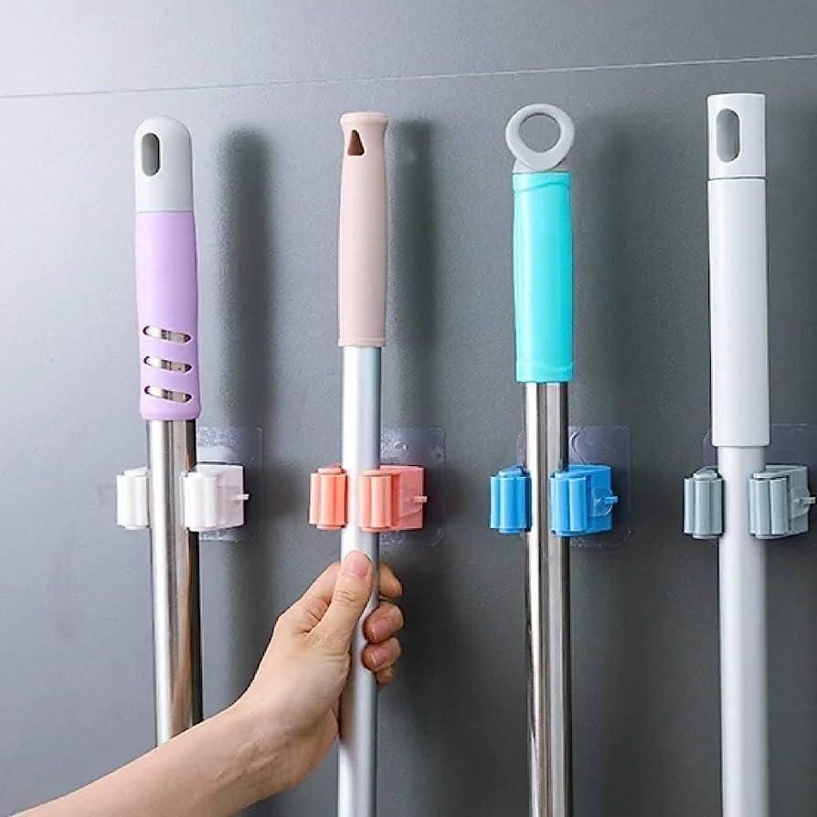 GripMate – Self-Adhesive Mop & Broom Holder (Pack of 4)