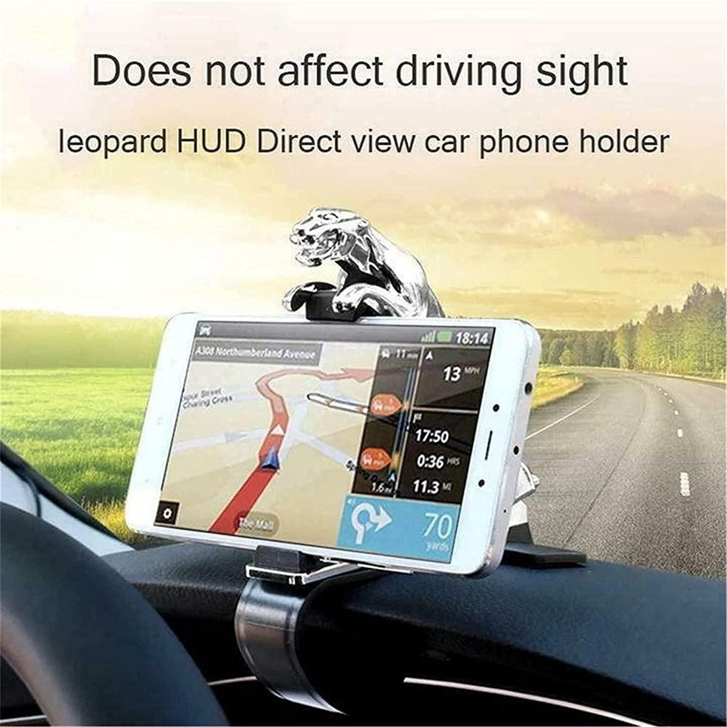 Jaguar Dashboard Phone Holder – Stylish Grip with 360° Rotation