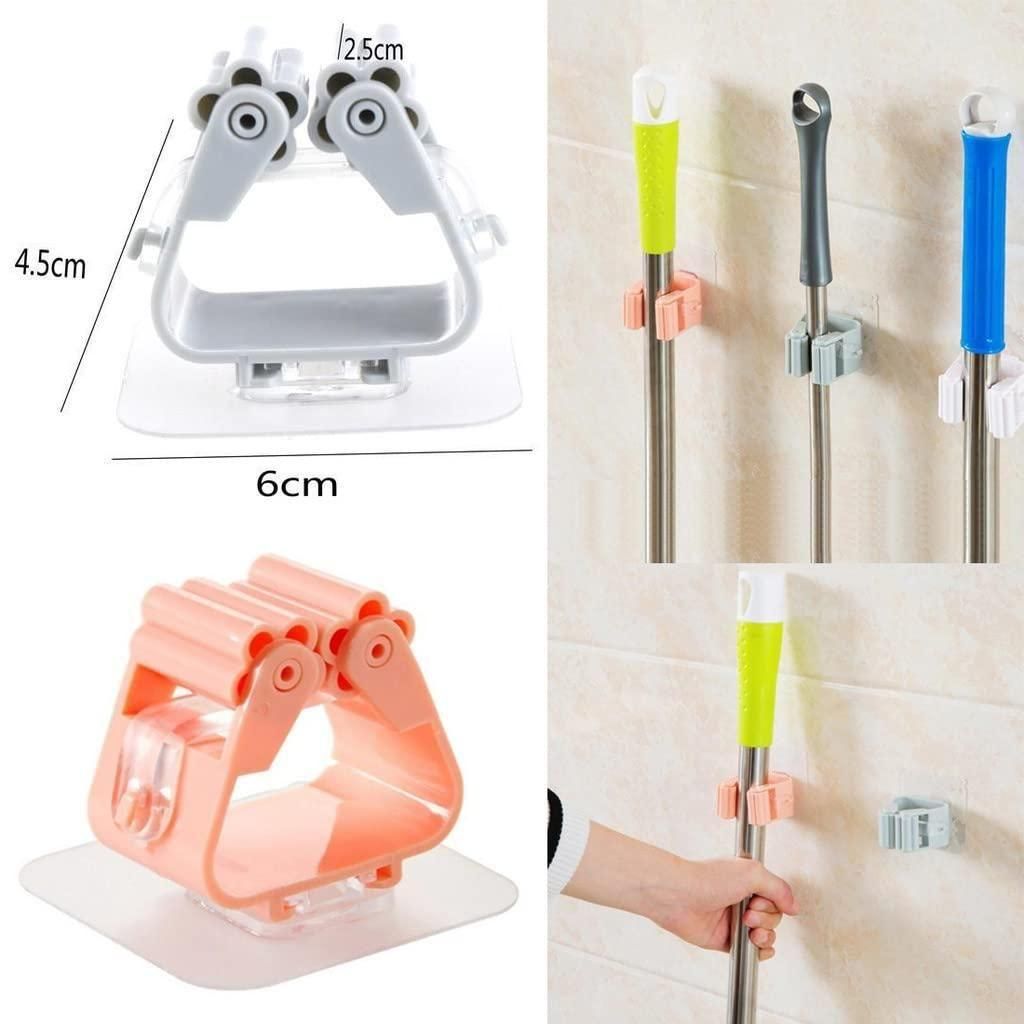 GripMate – Self-Adhesive Mop & Broom Holder (Pack of 4)