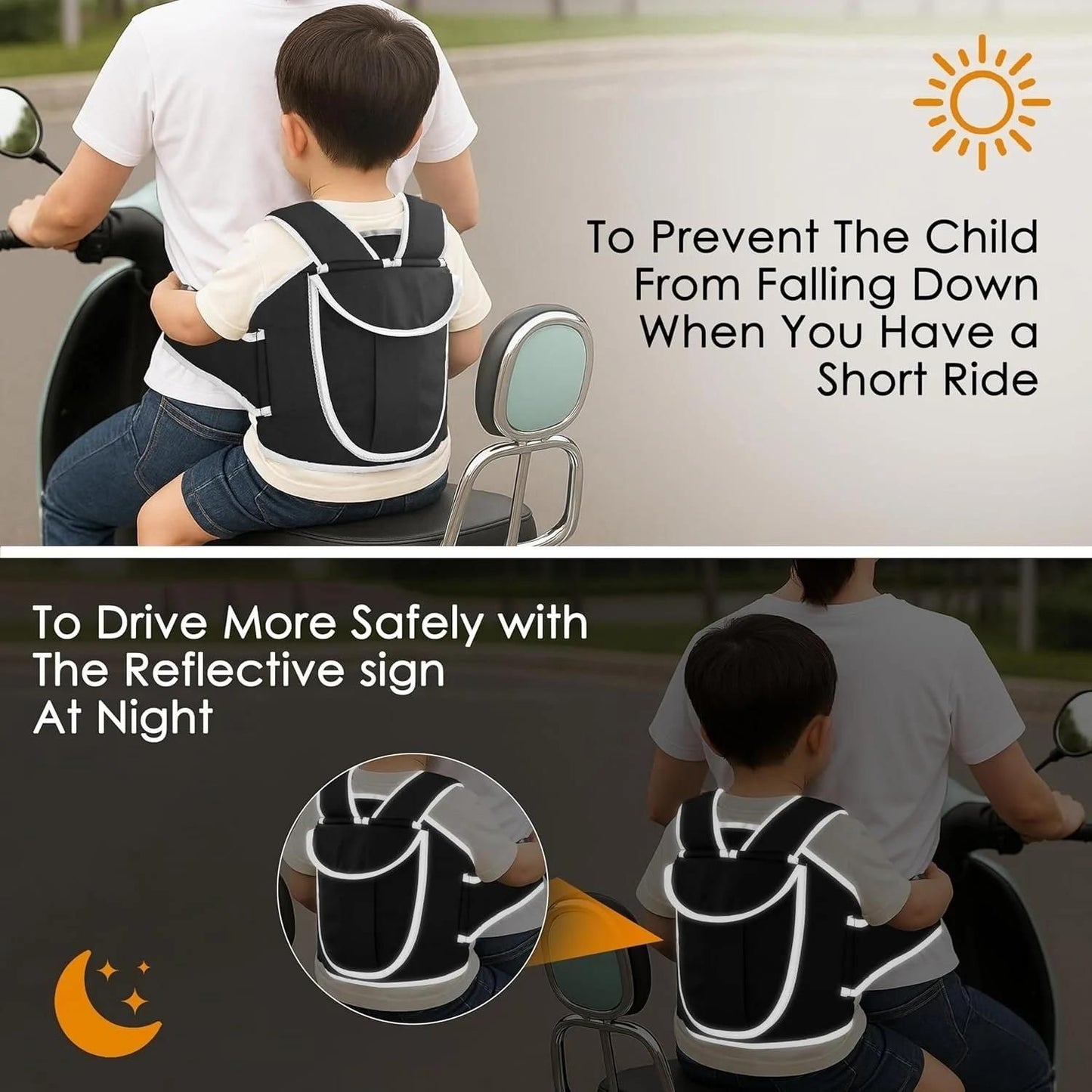 Kids Safety Belt for Two-Wheelers
