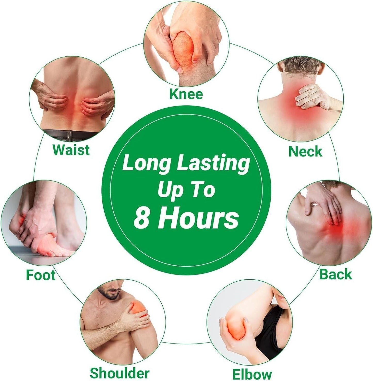 Herbal Knee Heat Patches (Pack of 10, 20, 30)
