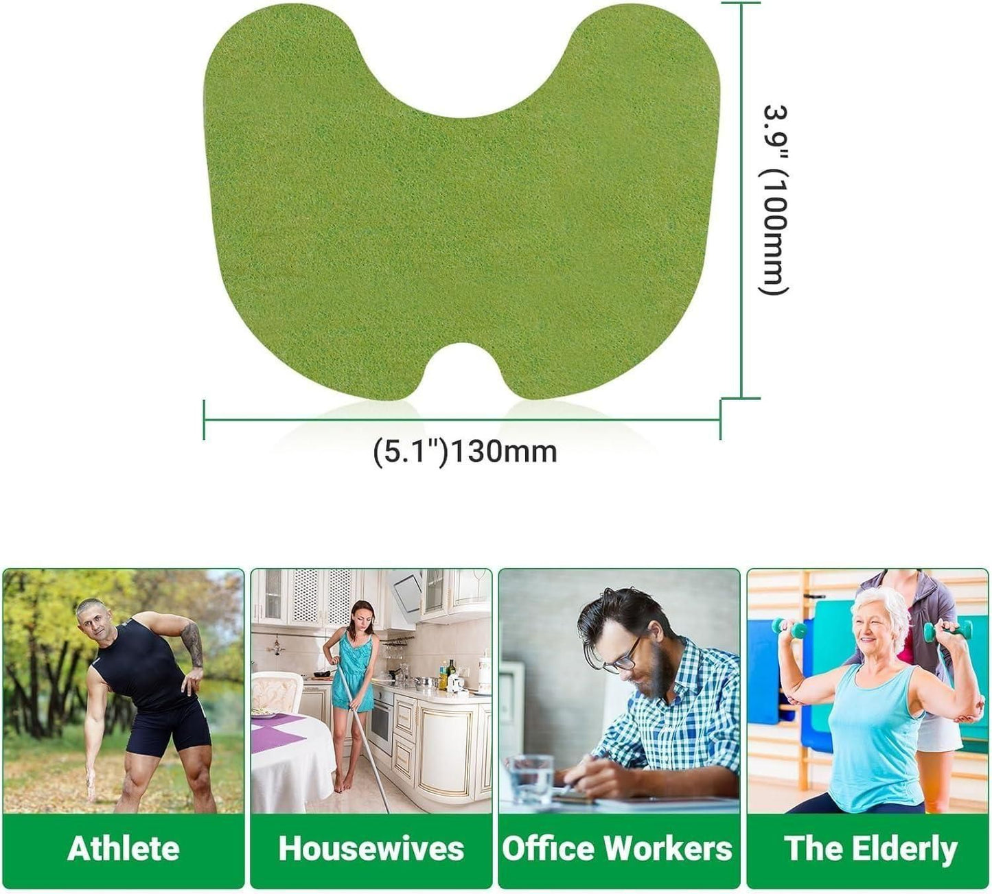 Herbal Knee Heat Patches (Pack of 10, 20, 30)