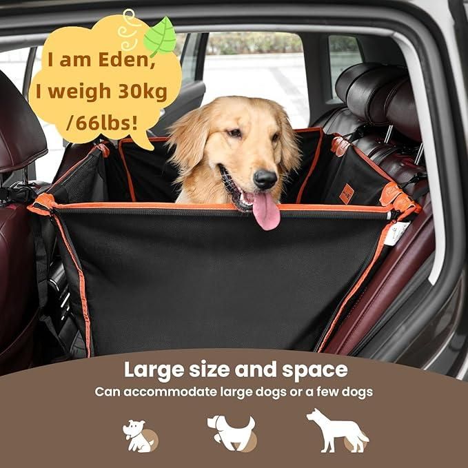 Waterproof Dog Car Seat for Medium & Large Dogs – Comfortable & Secure Travel Booster