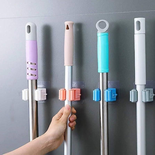 GripMate – Self-Adhesive Mop & Broom Holder (Pack of 4)