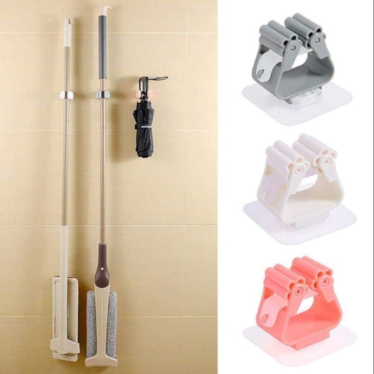 GripMate – Self-Adhesive Mop & Broom Holder (Pack of 4)