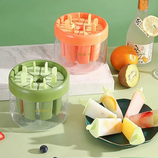 FreezeJoy – 8-Piece Reusable Ice Cream & Popsicle Mould Set