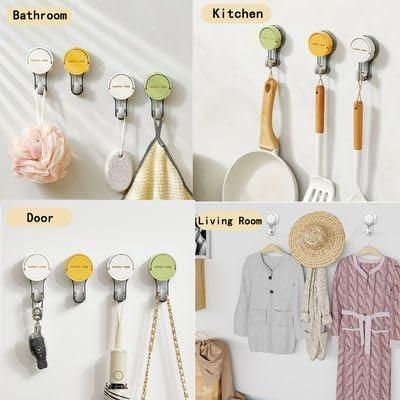 Heavy-Duty Suction Wall Hooks (Pack of 2)