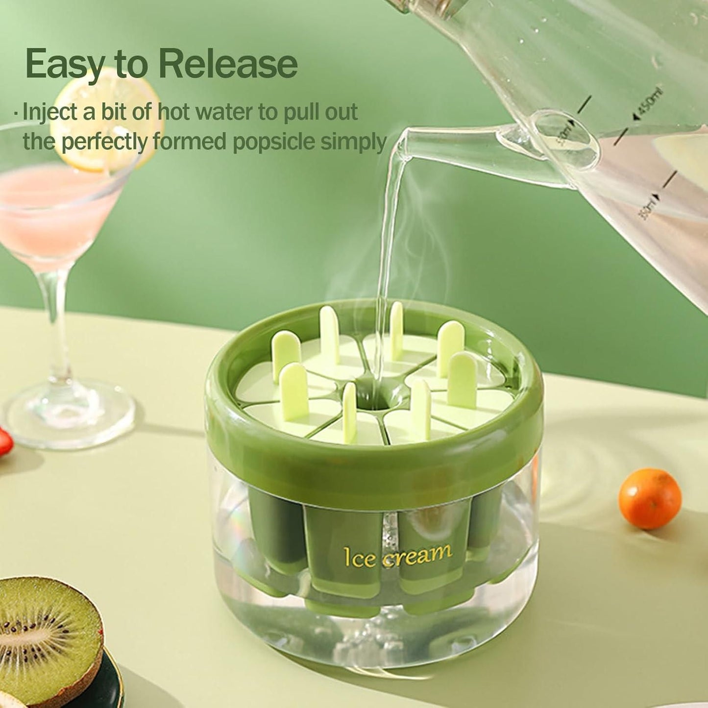 FreezeJoy – 8-Piece Reusable Ice Cream & Popsicle Mould Set